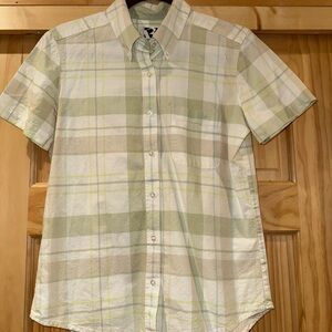 Roper Logo Shirt Womens Sz Medium Multicolor Plaid Short Sleeve Western Rodeo